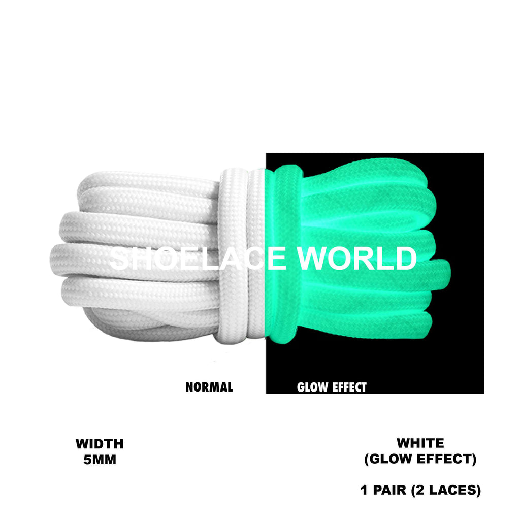 Classic Rope Glow In Dark Shoelaces