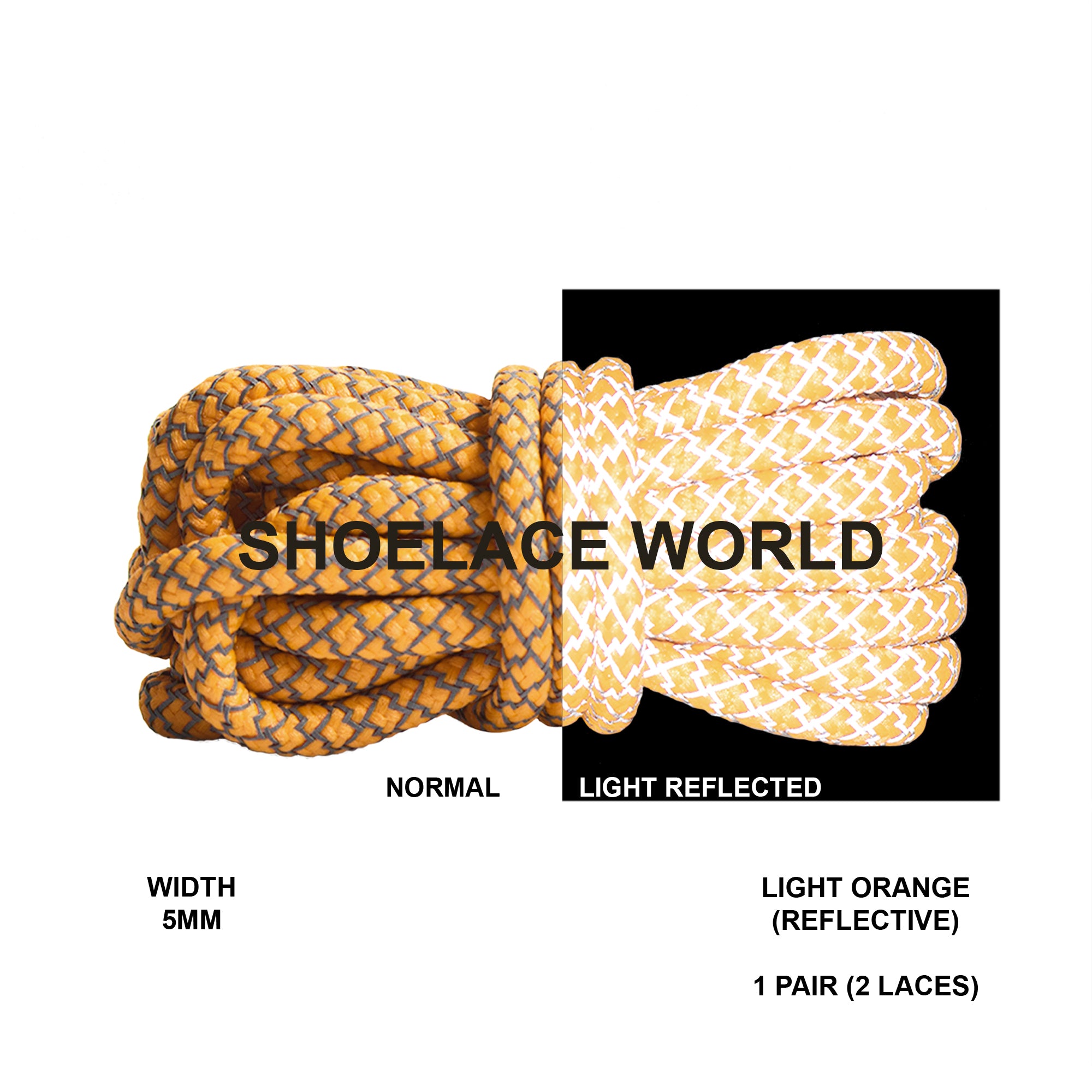Reflective Rope Shoelaces