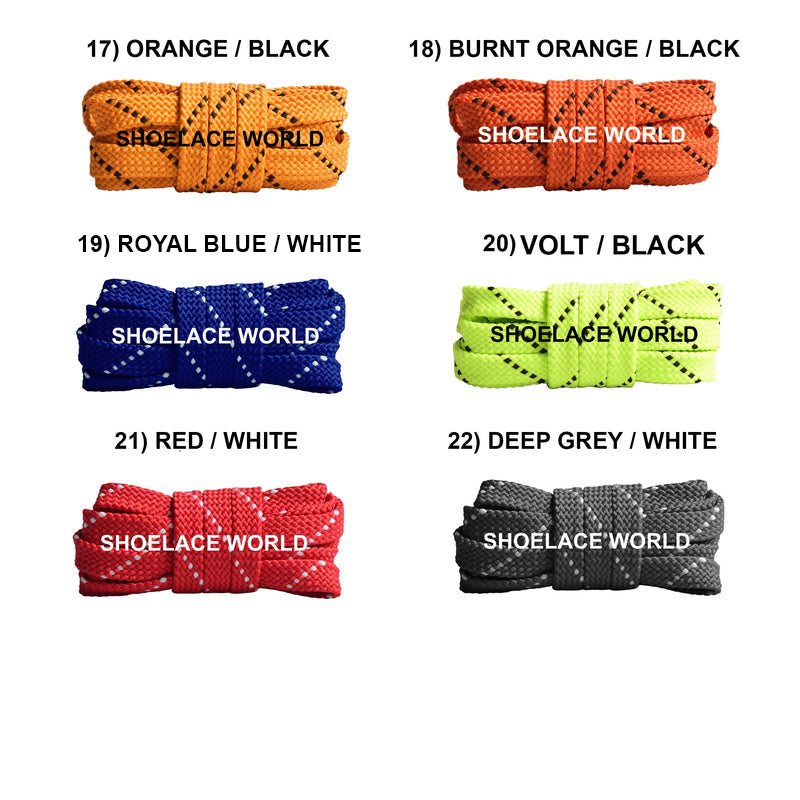 Pattern Double Threaded Flat Shoelaces