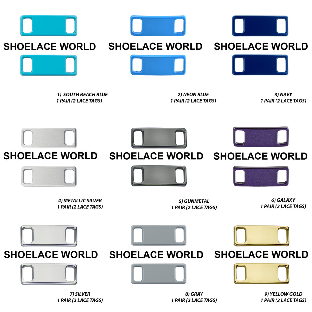 Metal Shoelace 1.25  Lace Tags