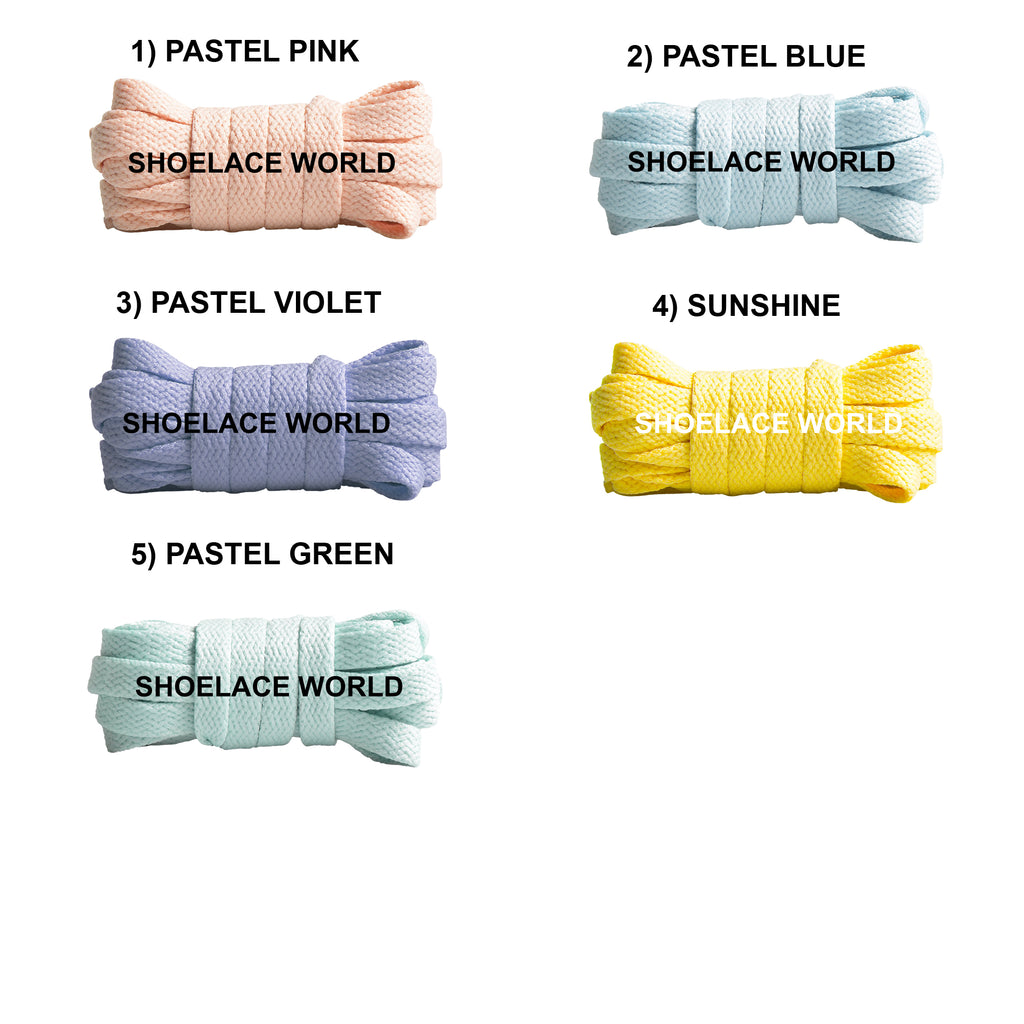 Pretty Pack Flat Shoelaces