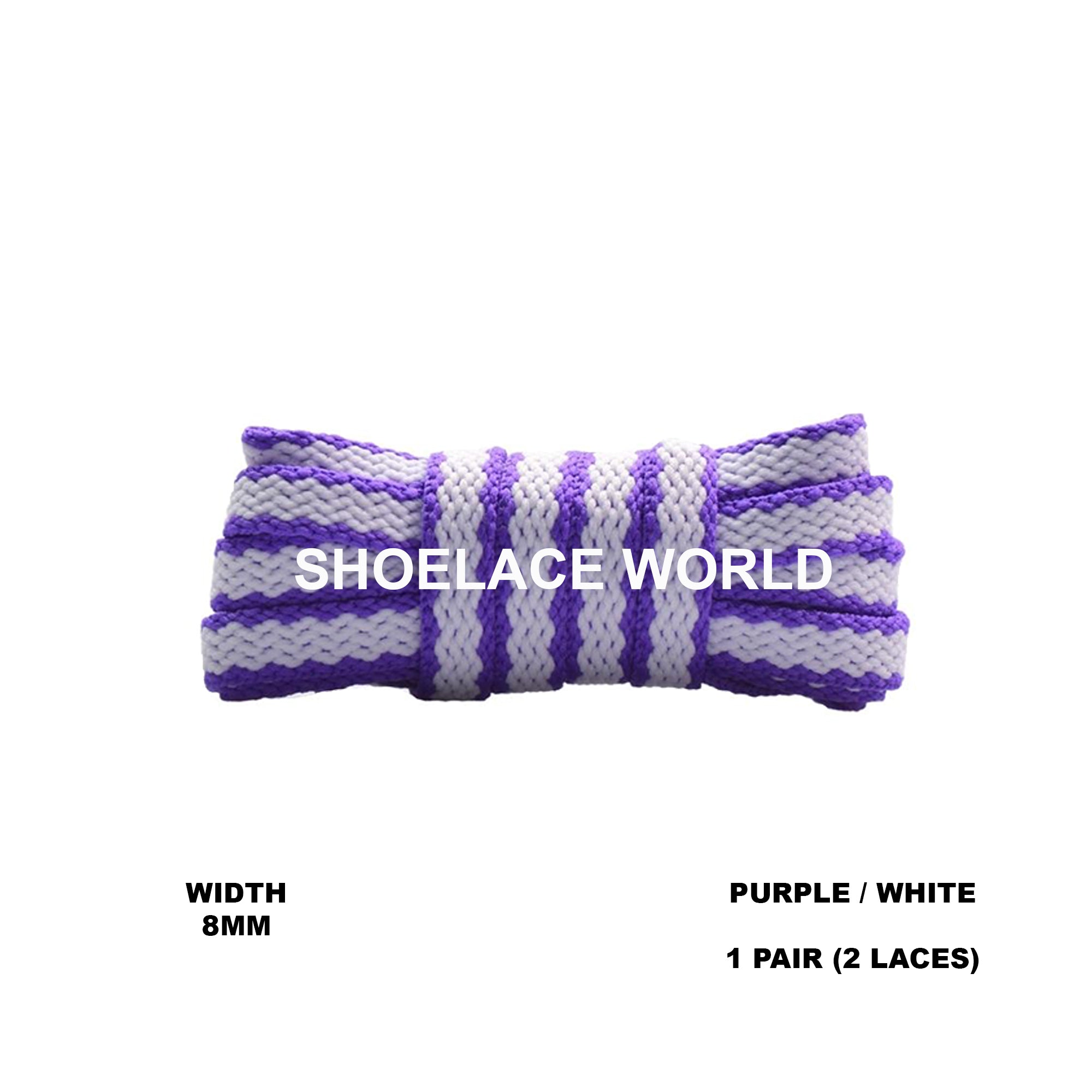 Two Tone Racer Pattern Flat Shoelaces