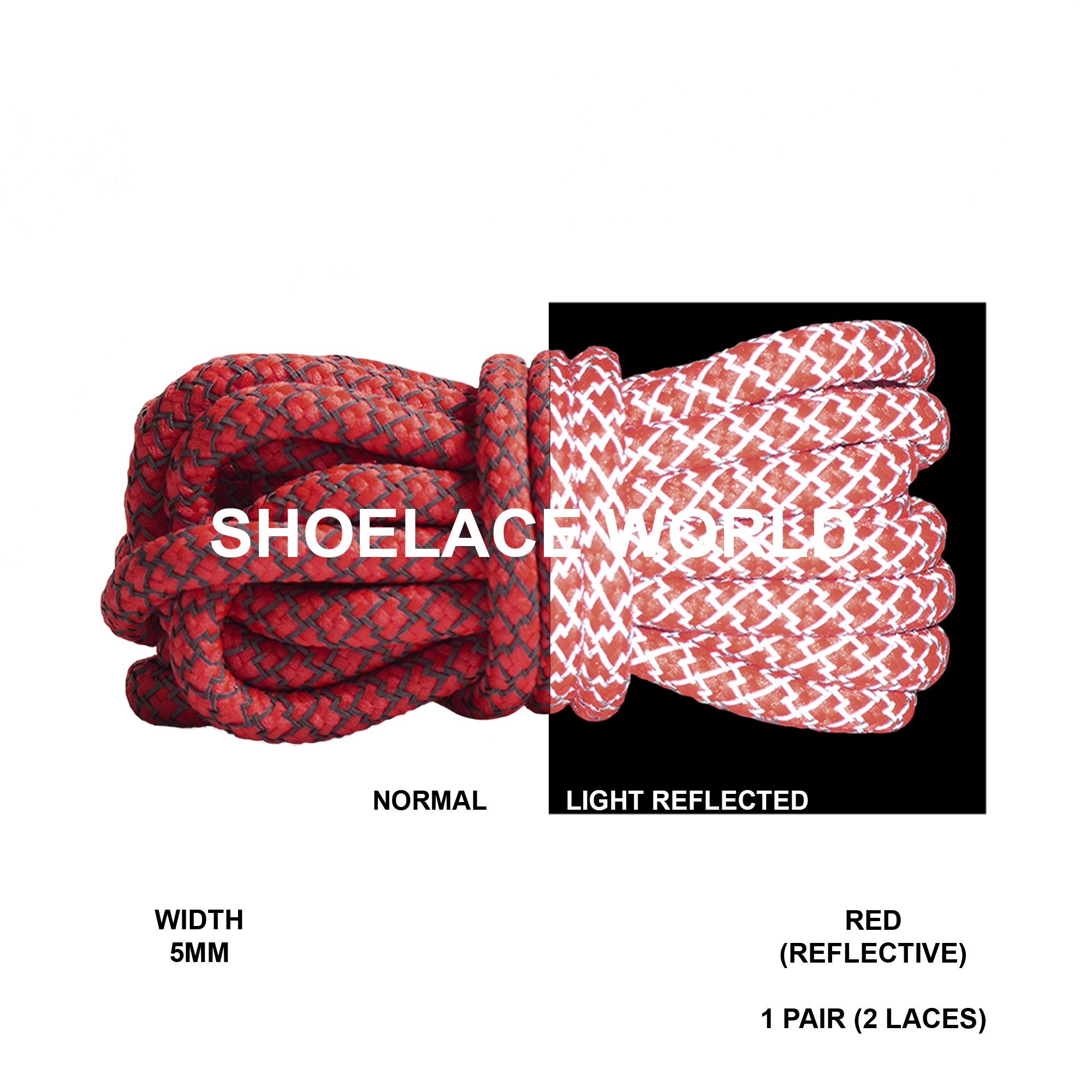 Reflective Rope Shoelaces