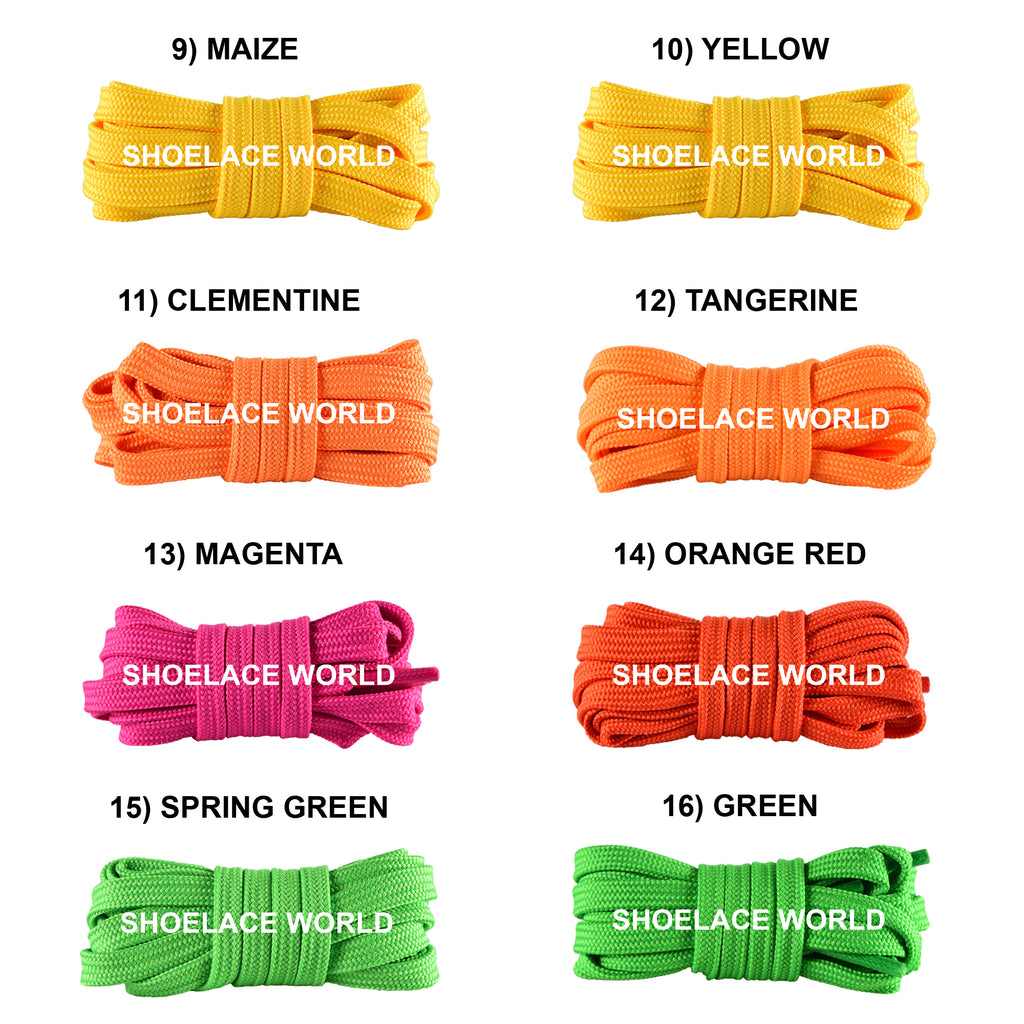 Slim Hollow Flat Shoelaces